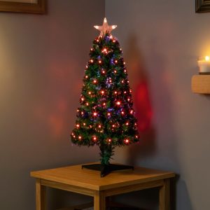 Premier Slim LED Star Fibre Optic Tree – Colour Changing – 80cm