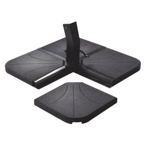 Supremo Free Arm Parasol Base – Black – Set of 4