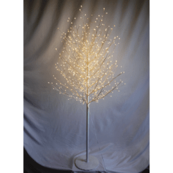 Snowtime White Micro Dot Tree – 900 Warm White LEDs – 1.8m