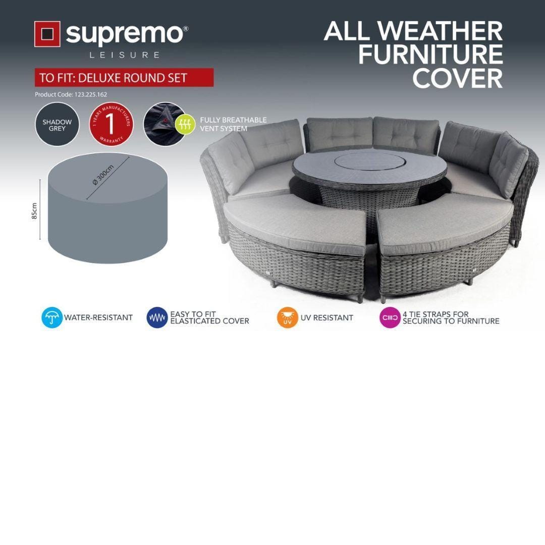 Supremo Deluxe Round Set All Weather Furniture Cover Burleydam Garden