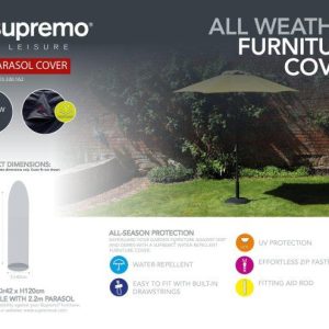Supremo Parasol Cover to fit 2.2M Parasol – Grey