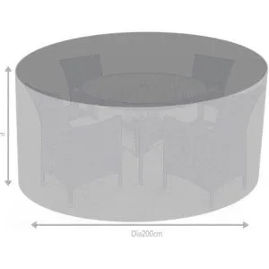 Supremo 4 Seat Round Set All Weather Furniture Cover