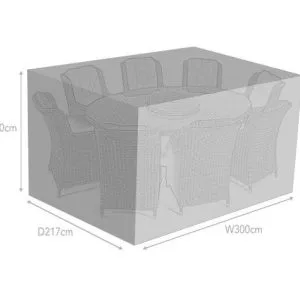 Supremo 8 Seat Oval Set All Weather Furniture Cover