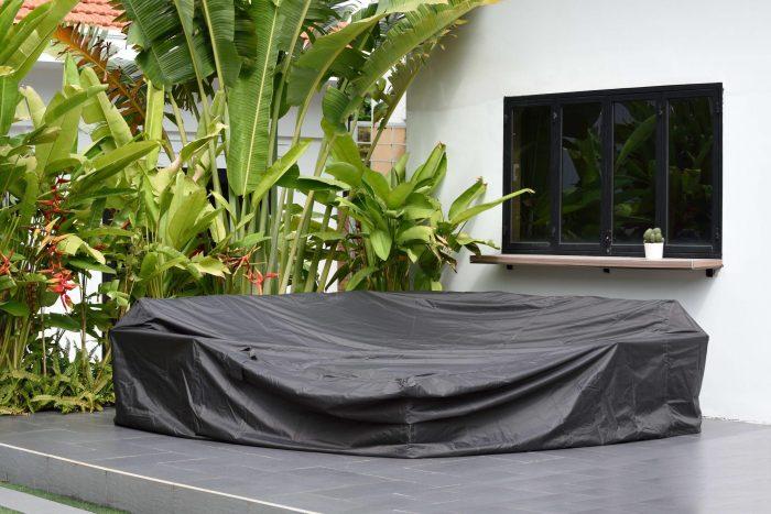 All weather furniture cover Corner Casual Dining set