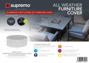 Supremo Melbury 4 Lounge Chair Set All Weather Furniture Cover -Grey