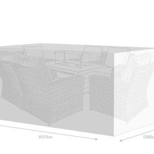 Supremo Large Rectangular Set Cover – Grey