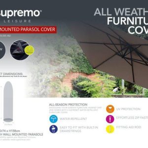 Supremo Parasol Cover to fit Wall Mounted Parasol – Grey