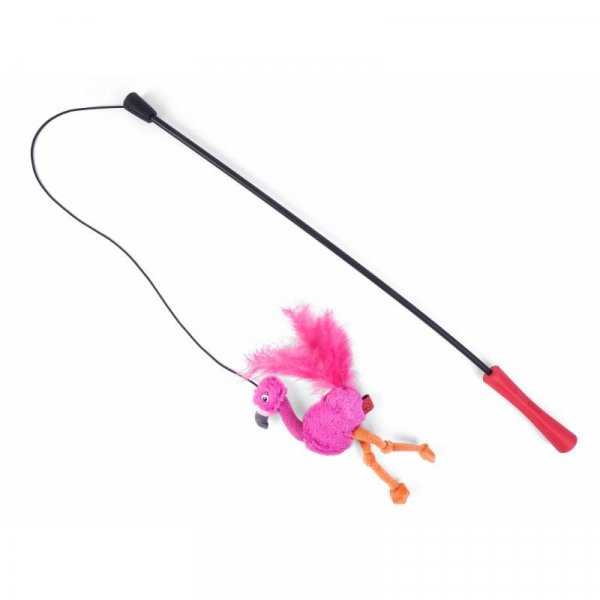 Zoon Nip-It Flamingo Tickle Stick