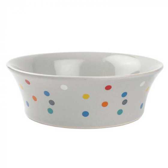 Zoon Flared Polka Dot Ceramic Bowl- 15Cm