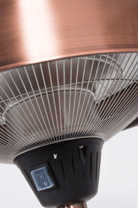 La Hacienda Tabletop Halogen Electric Heater – Copper