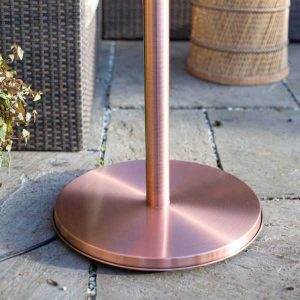 La Hacienda Adjustable Standing Electric Heater – Copper