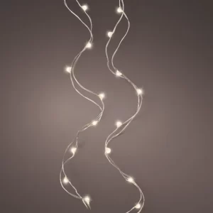 Kaemingk Micro 100 LED String Lights – Steady Effect – Indoor – BO – Silver / Warm White