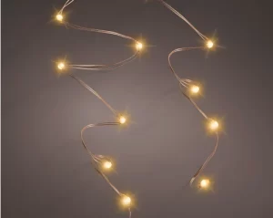 Kaemingk Micro 40 LED String Lights – Steady Effect – Indoor – BO – Copper /Classic Warm