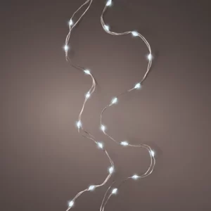 Kaemingk Micro 100 LED String Lights – Steady Effect – Indoor – BO – Silver / Cool White