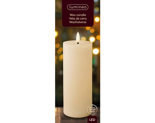 Kaemingk Wax Wick Candle LED  – 19cm – BO – Indoor