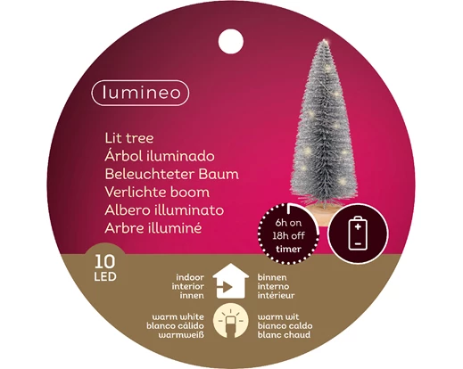 Kaemingk Micro LED Lit Tree – 30cm – BO – Indoor
