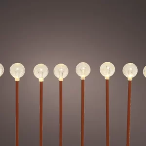 Kaemingk LED 8 Stake Lights –  8 Function Twinkle Effect- BO – Outdoor