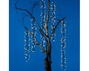 Kaemingk LED Tree Cascade Cluster Lights Snowfall Effect – 480L – Warm White