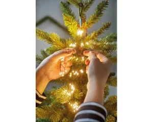 Kaemingk Micro LED Tree Bunch – Green Cable – Flashing Effect – Outdoor