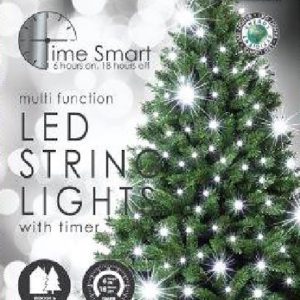 Jingles Timesmart Battery Operated Lights – Cool White – 240 Light Set