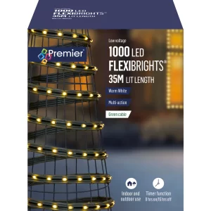 Premier Multi Action LED Soft Flexibright with Timer- Warm White – 1000 Lights