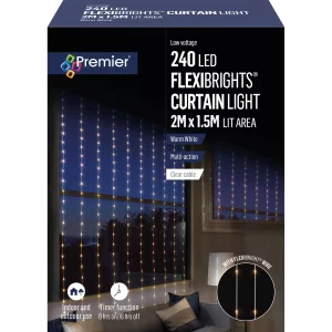 Premier LED FlexiBright Curtain- Warm White -240L – 2 x 1.5m