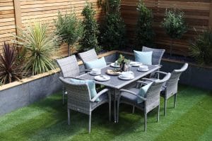 Supremo Iris 6 Seat Rectangular Dining Set