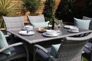 Supremo Iris 6 Seat Rectangular Dining Set