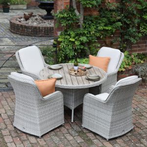 Supremo Hemsby 4 Seat Round Dining Set