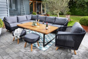 Hartman Eden Rectangular Casual Dining Set – Carbon
