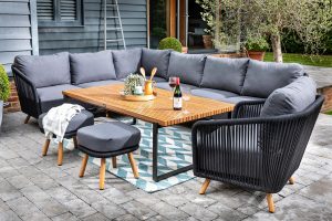Hartman Eden Rectangular Casual Dining Set – Carbon