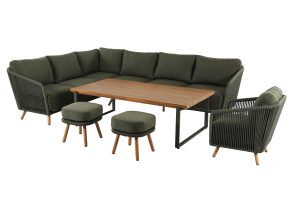 Hartman Eden Rectangular Casual Dining Set – Moss