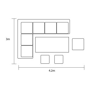 Hartman Eden Rectangular Casual Dining Set – Moss