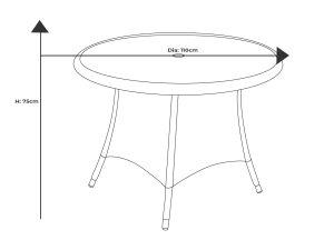 Hartman Eton 4 Seat Round Set