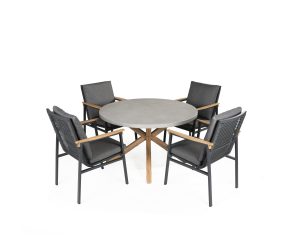 Supremo Polperro 4 Seat Round Dining Set