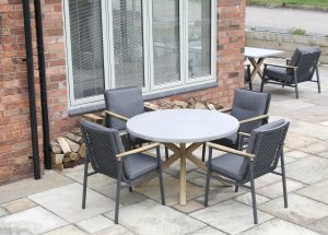 Supremo Polperro 4 Seat Round Dining Set