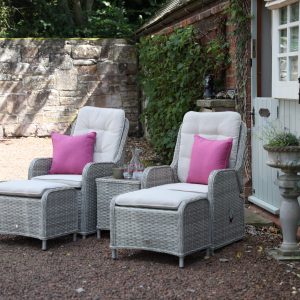 Supremo Hemsby Dual Recliner Set with Footstools
