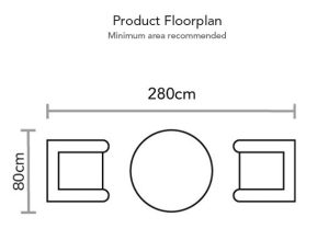 Supremo Tivoli Reclining Bistro Set