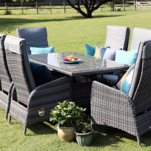 Supremo Tivoli 6 Seat Reclining Dining Set Supremo Tivoli 6 Seat Reclining Dining Set