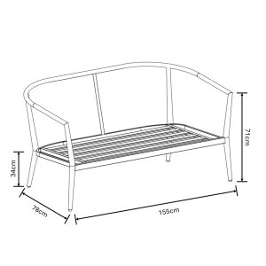Hartman Tierra 2 Seat Sofa Lounge Set
