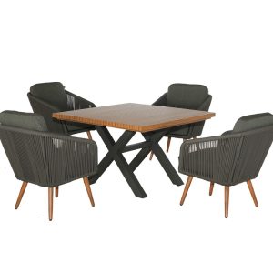 Hartman Eden 4 Seat Square Set – Moss