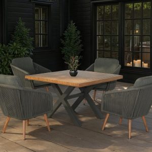 Hartman Eden 4 Seat Square Set – Moss