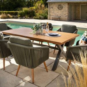 Hartman Eden 6 Seat Rectangular Set – Moss