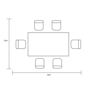 Hartman Eden 6 Seat Rectangular Set – Moss