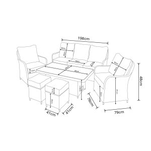 Hartman Eton 3 Seat Sofa Lounge Set