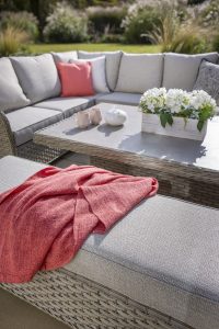 Hartman Eton Grand Rectangular Casual Dining Set with Adjustable Height Table