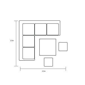 Hartman Tierra Square Corner Set