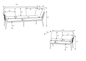 Hartman Tierra Square Corner Set