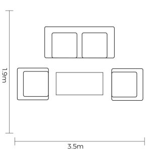 Hartman Tierra 2 Seat Sofa Lounge Set