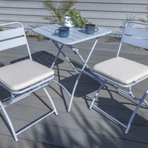 Hartman Urban Folding Bistro Set – Duck Egg Blue